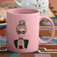Girl Boss Blonde Mug UV DTF Stickers