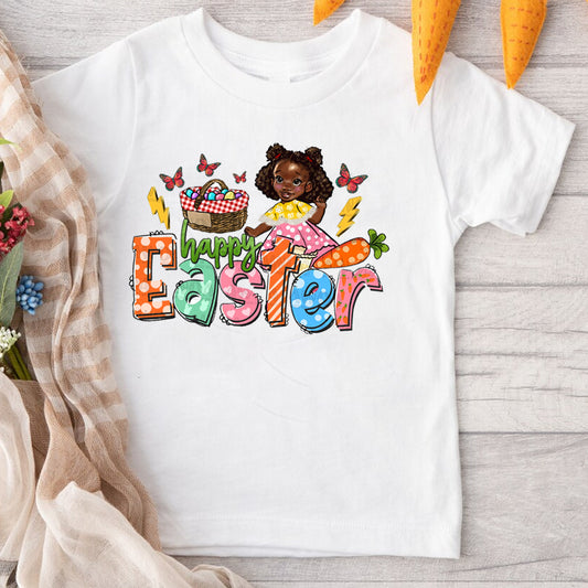 Happy Easter Girl2 DTF Transfer