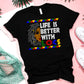 Better with Locs DTF Transfer - grey