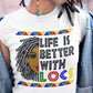 Better with Locs DTF Transfer - grey