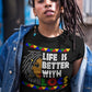 Better with Locs DTF Transfer - grey