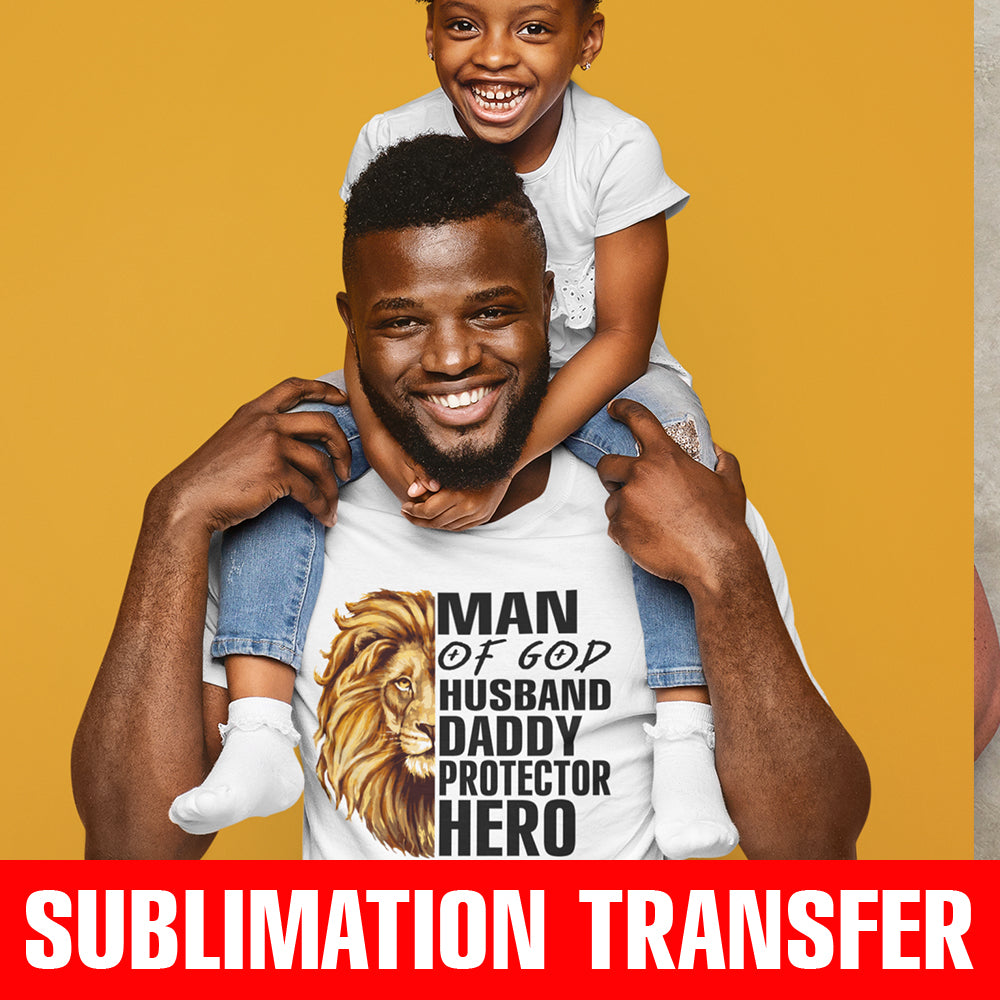 Lion Man of God Sublimation Transfer