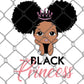 Black Princess DTF Transfer