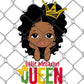 Little Melanin Queen DTF Transfer