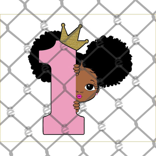 Little Princess Age 1 DTF Transfer