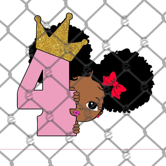 Little Princess Age 4 DTF Transfer