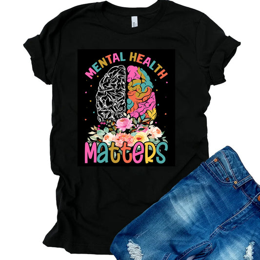 Mental Health Matters Brain DTF Transfer