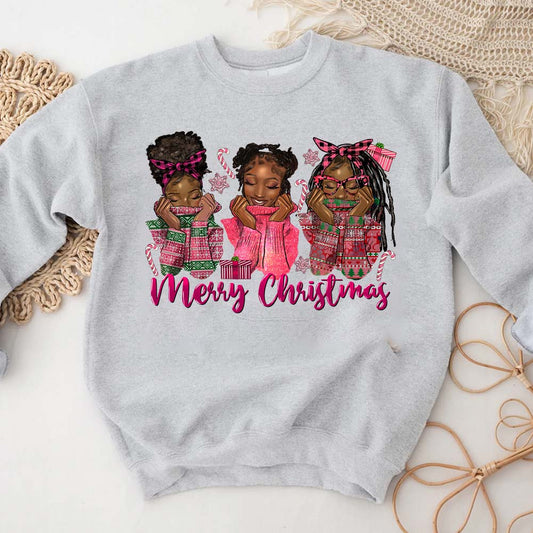 Winter Girls Pink Sublimation Transfer