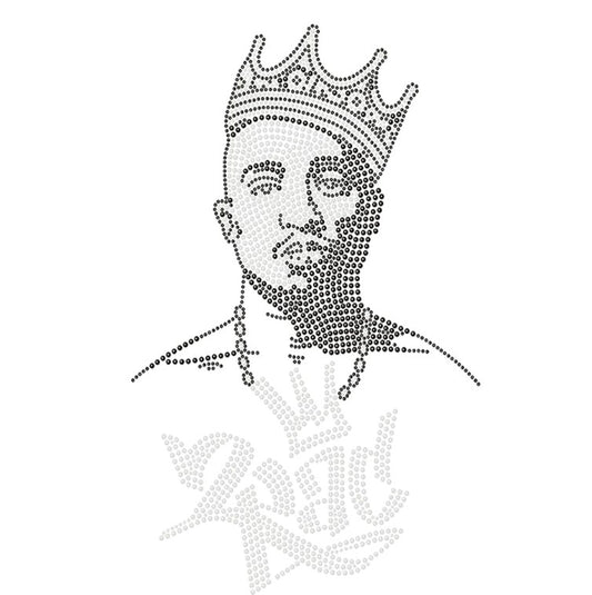 2Pac Tupac Rhinestone Transfer