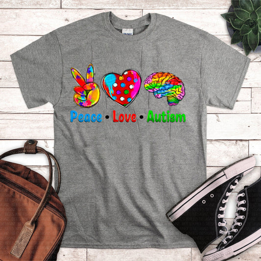 Peace Love Autism DTF Transfer