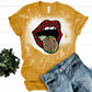 Plaid Tongue DTF Transfer