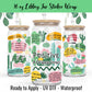 Positive Affirmations Cactus 16 Oz UV DTF Sticker Wrap