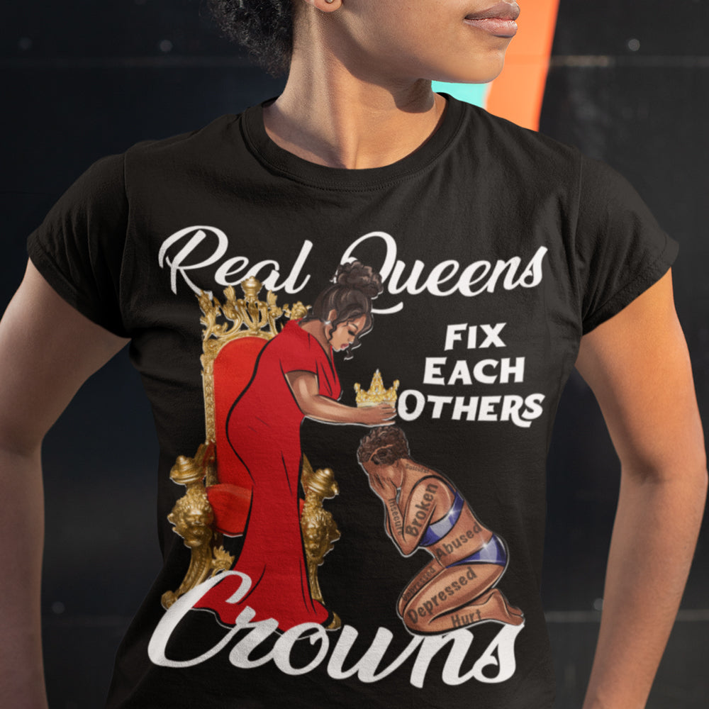 Real Queens Fix Each Others Crowns DTF Transfer