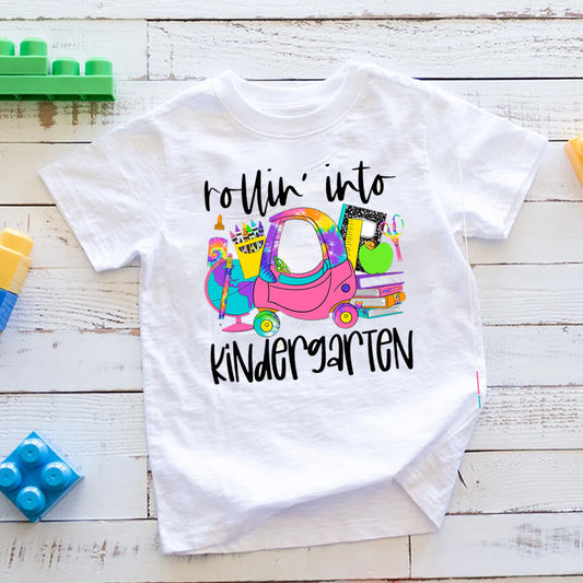 Rollin Into Kindergarten DTF Transfer