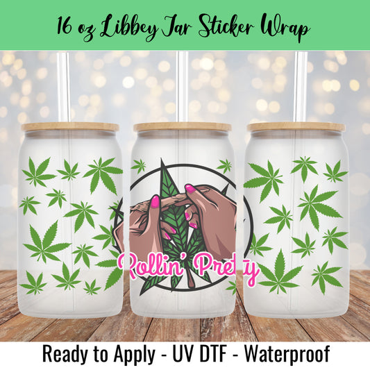 Rolling Pretty 16 Oz UV DTF Sticker Wrap