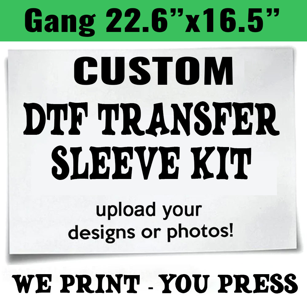 Custom DTF Transfer Sleeve Kit