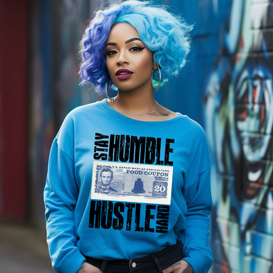 Stay Humble Hustle Hard DTF Transfer - black