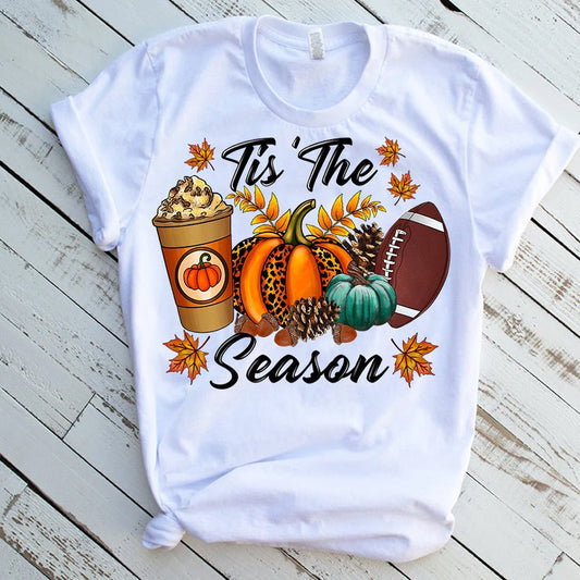 Tis The Season Football Coffee DTF Transfer