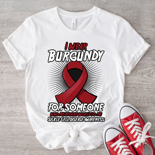 I Wear Burgundy DTF Transfer