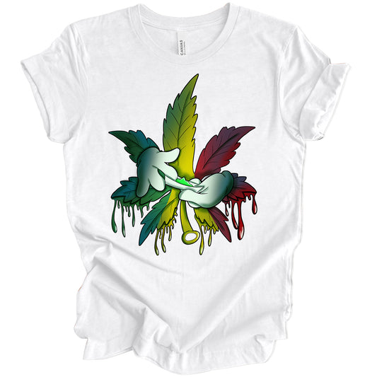 Weed Leaf Hands Sublimation Transfer
