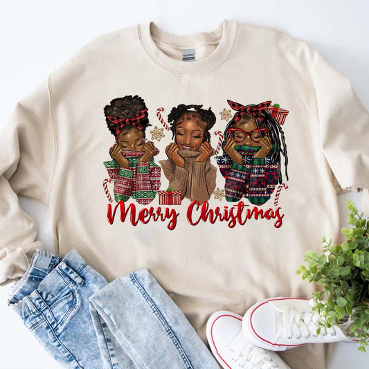 Winter Girls Red Sublimation Transfer